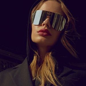 Versace Silver Mirror Sunglasses